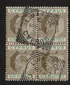 Cyprus #43 (SG #55) Very Fine Used Block Watermark Crown CA