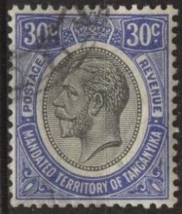 Tanganyika 35 (used) 30c George V, ultra & black (1931)