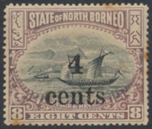 North Borneo  SG 148   Sc#  126  MH  see details face & reverse scans   SC CV...