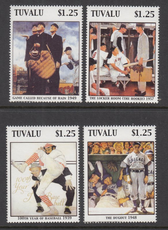 Tuvalu 933a-933d Singles MNH VF