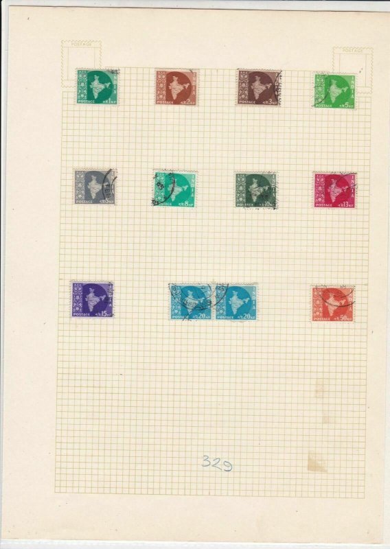 India Stamps on Page  Ref 33188