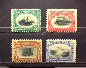 HS&C: Scott #294-297 1901 Pan American Issue. Fresh stamps. Mint F NH US Stamp