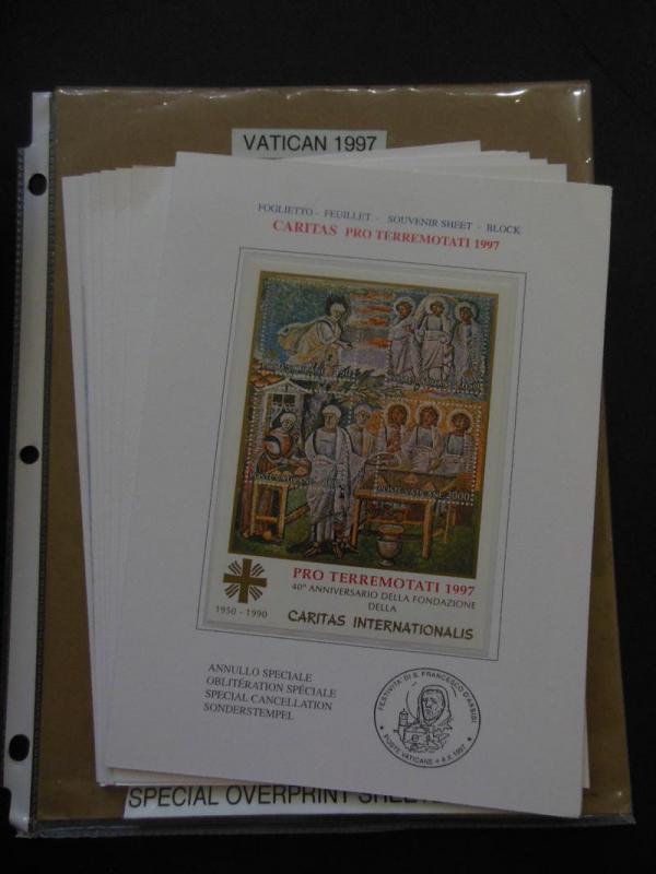 VATICAN : Beautiful collection of S/S, Shtlets & Bklets. All VF MNH. Cat $2,446.