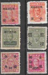 China overprint and revalued
