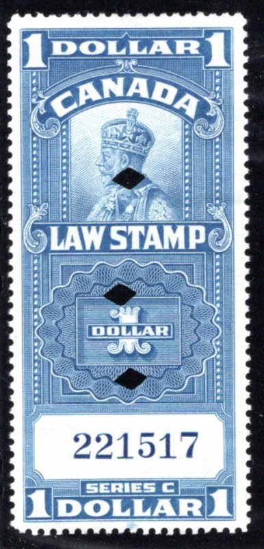 FSC18, van Dam, $1, Used, Federal Supreme Court, George V, Canada
