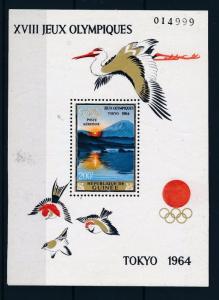 [44946] Guinea 1965 Olympic games Tokyo Birds MNH Sheet