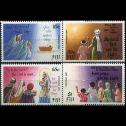 FIJI 1990 - Scott# 633-6 Christmas Set of 4 NH