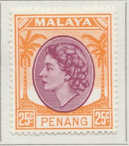 1954 Malaysia Penang 25cMH* Stamp A29P17F32440-