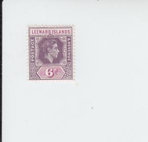 1938 Leeward Islands King George VI (Scott 110) MH 