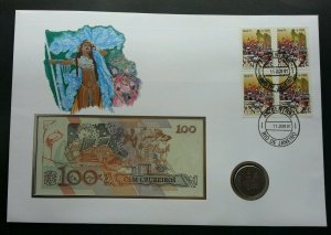 Brazil Traditional Samba Dance 1991 Costume FDC (banknote coin cover) *rare 3in1