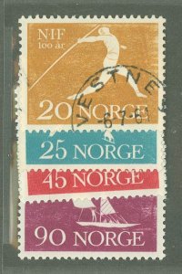 Norway #389-392 Used Single (Complete Set)