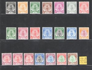 1950-56 Malaysian States, PENANG - Stanley Gibbons # 128/148, series of 21 value