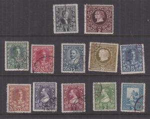 MONTENEGRO, 1910 Proclamation of Kingdom set of 12 used.