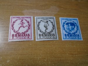 Romania  #  B381-83  MH