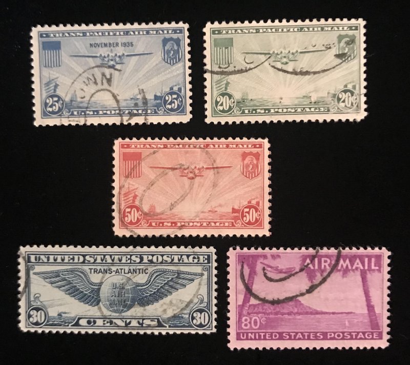 C20,C21,C22,C24,C46 Used US, partial set of 5