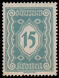 AUSTRIA STAMP 1922 - 24. SCOTT # J115. MINT.