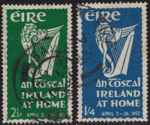 Ireland - 1953 - Scott #147-48 - used - National Festival