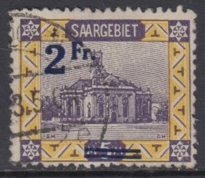 SAARGEBIET - Mi 81AII used  cv 220$