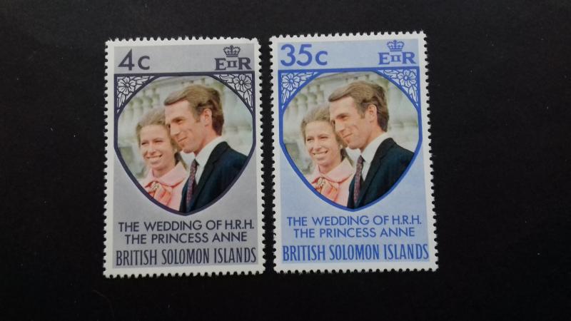 Solomon Islands 1973 Royal Wedding of Princess Anne and Mark Phillips