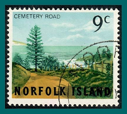 Norfolk Island 1966 Views, 9c used #89,SG73