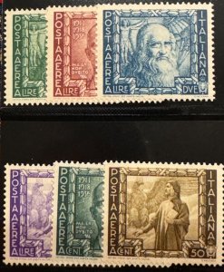 Italy 1938 C100-C105 Mint Set