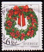 Sweden SG#2009 Used - 1998 6k.  - Plants, Christmas