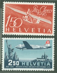 Switzerland #C41-C42  Single