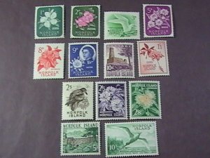 NORFOLK ISLAND # 29-41-MINT/HINGED--COMPLETE SET----QEII----1960-62