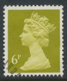 Great Britain SG X936 Sc# MH59    Used with first day cancel - Machin 6p