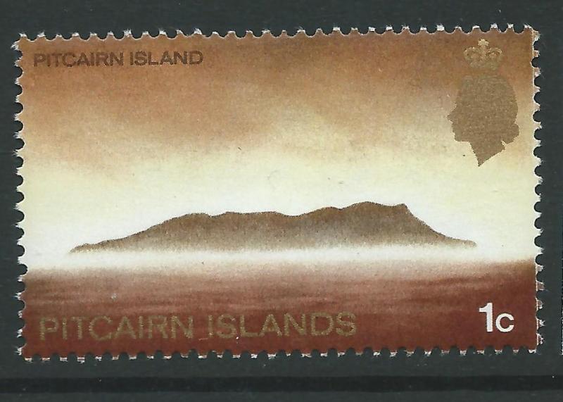 PITCAIRN ISLANDS SG94aw 1969 1c Wmk  TO THE RIGHT MNH