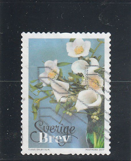 Sweden  Scott#  2808a  Used  (2017 Roses)