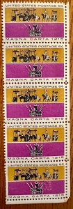 US#1265 Magna Carta strip of 5 5c 1965 Mint NH