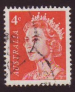 Australia 1966 Sc#397, SG#385 4c Red Queen Elizabeth II USED