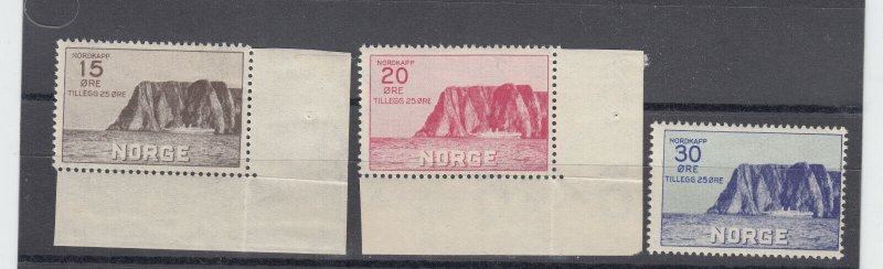 NORWAY B1-B3 NORTH CAPE ISSUE mint lightly hinged