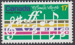 Canada- #857 O Canada - MNH