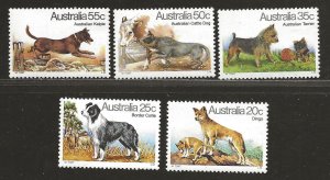 AUSTRALIA SC# 727-31   FVF/MNH