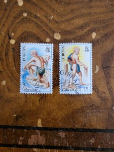 Stamps Gibraltar Scott #400-1 used