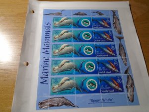 Norfolk Island  #  783  MNH  complete sheet