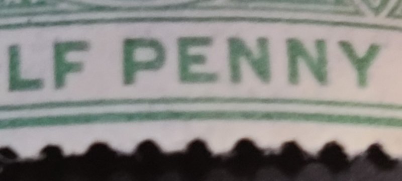 BAHAMAS 1924 ELONGATED 'E'