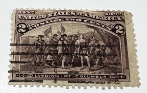 1893 2 cent Landing of Columbus US Scott #231