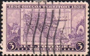 United States 783 - Used - 3c Oregon Territory (1936) (2)