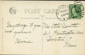 US SCOTT #544 Used On Post Card, 12/21/1923 W/ APS Cert SCV $7,500 (DFP 4/28/20) 
