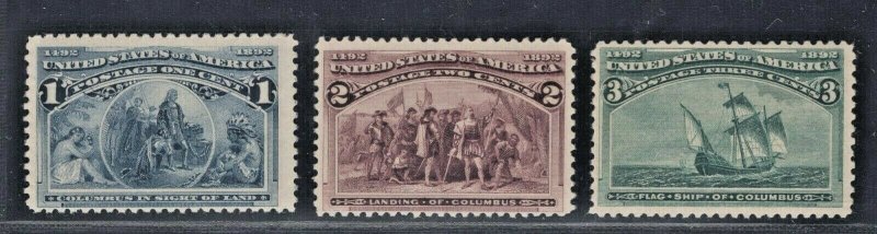 #230-232 Mint NH F-VF OG SCV. $161  (JH 8/23)