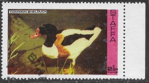 Staffa 1974 Ducks. Common Shelduck. cancelled.