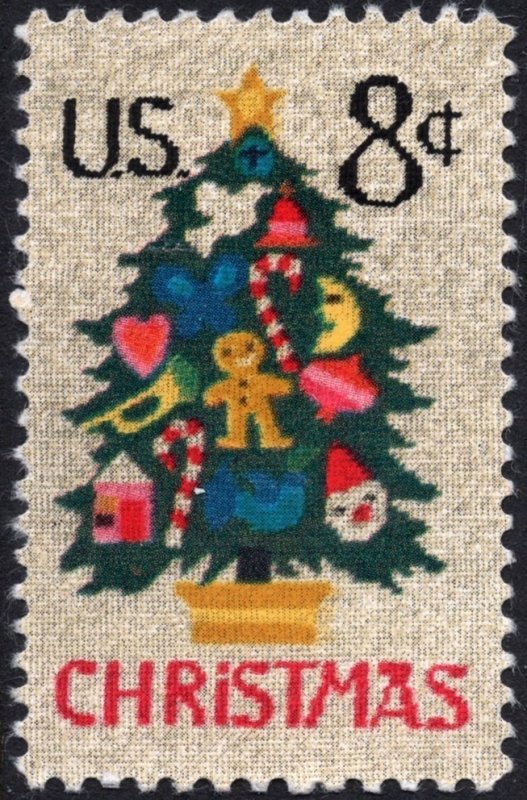 SC#1508 8¢ Christmas Tree in Needlepoint (1973) MNH