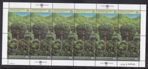 UNited Nations # 522-523, 165-166,Survival of the Forests, 3 Sheets, NH, 1/3 Cat
