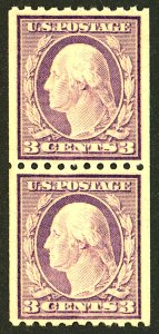 U.S. #489 MINT PAIR OG NH