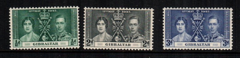 Gibraltar 104 - 106 MNH cat $5.00 6521