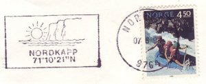 Cover / Postmark Norway 1993 North Cape - Sun - Iceberg