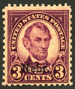 U.S. #672 MINT OG NH